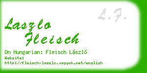 laszlo fleisch business card